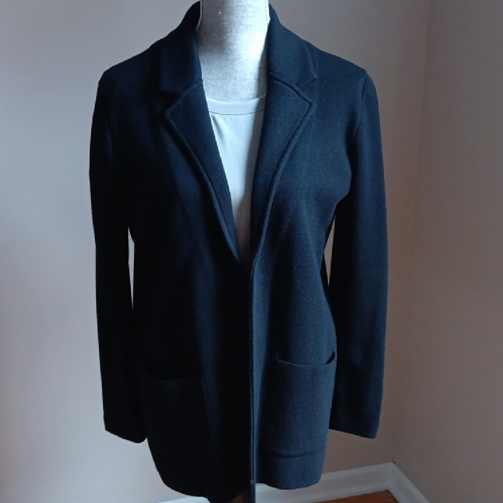 Magaschoni Black Knit Blazer - Size M